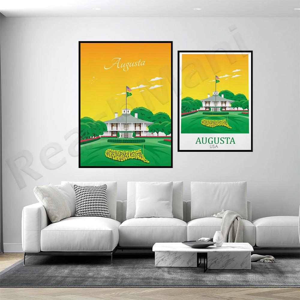 Augusta National Canvas Print – Masters Golf Wall Art