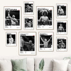 Black and White Boxing Legends ILIA TOPURIA Canvas Poster Boxing Fighting Canvas Print Painting Wall Decor for Gym Home Decor