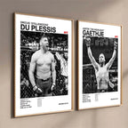 Black and White Boxing Legends ILIA TOPURIA Canvas Poster Boxing Fighting Canvas Print Painting Wall Decor for Gym Home Decor