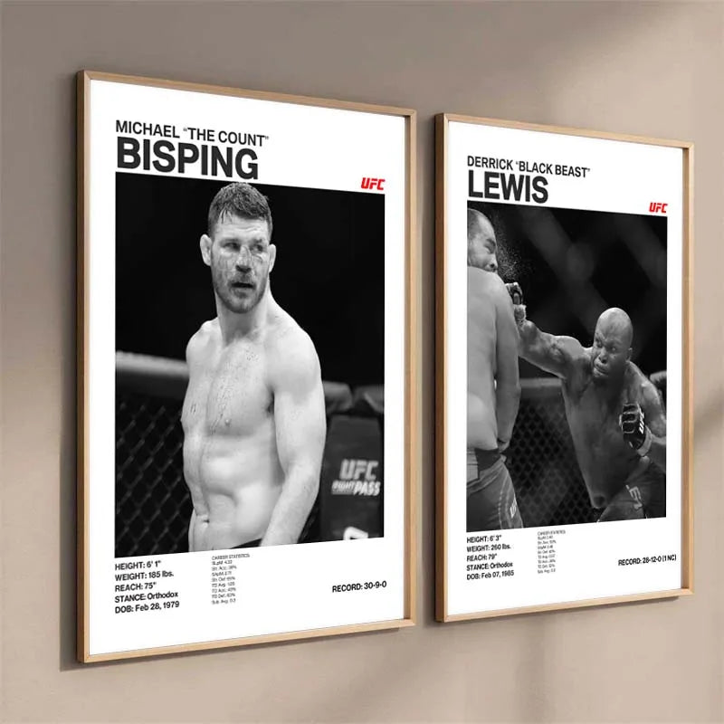 Black and White Boxing Legends ILIA TOPURIA Canvas Poster Boxing Fighting Canvas Print Painting Wall Decor for Gym Home Decor