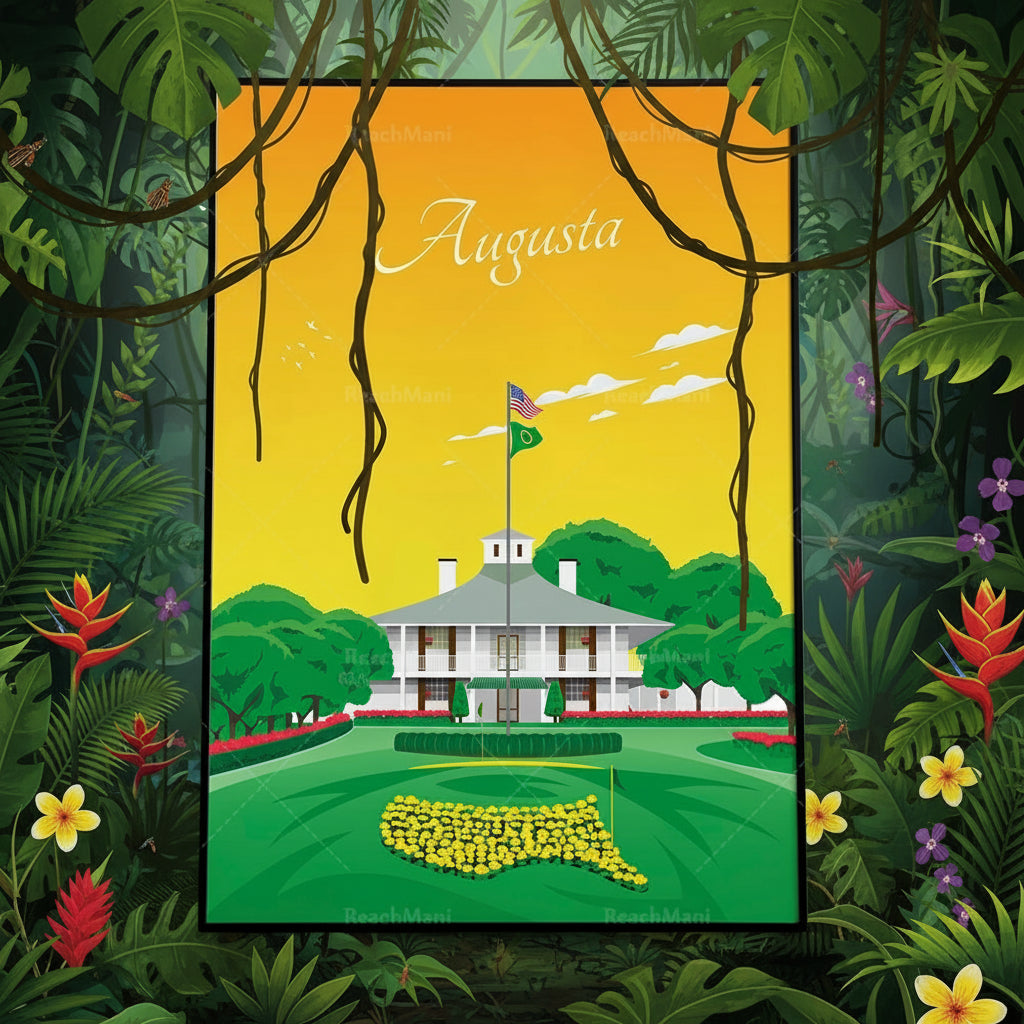 Augusta National Canvas Print – Masters Golf Wall Art