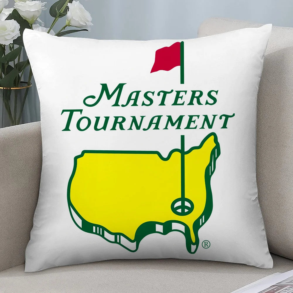 Masters Golf Plush Pillow Cover – Augusta Vibes for Your Sofa