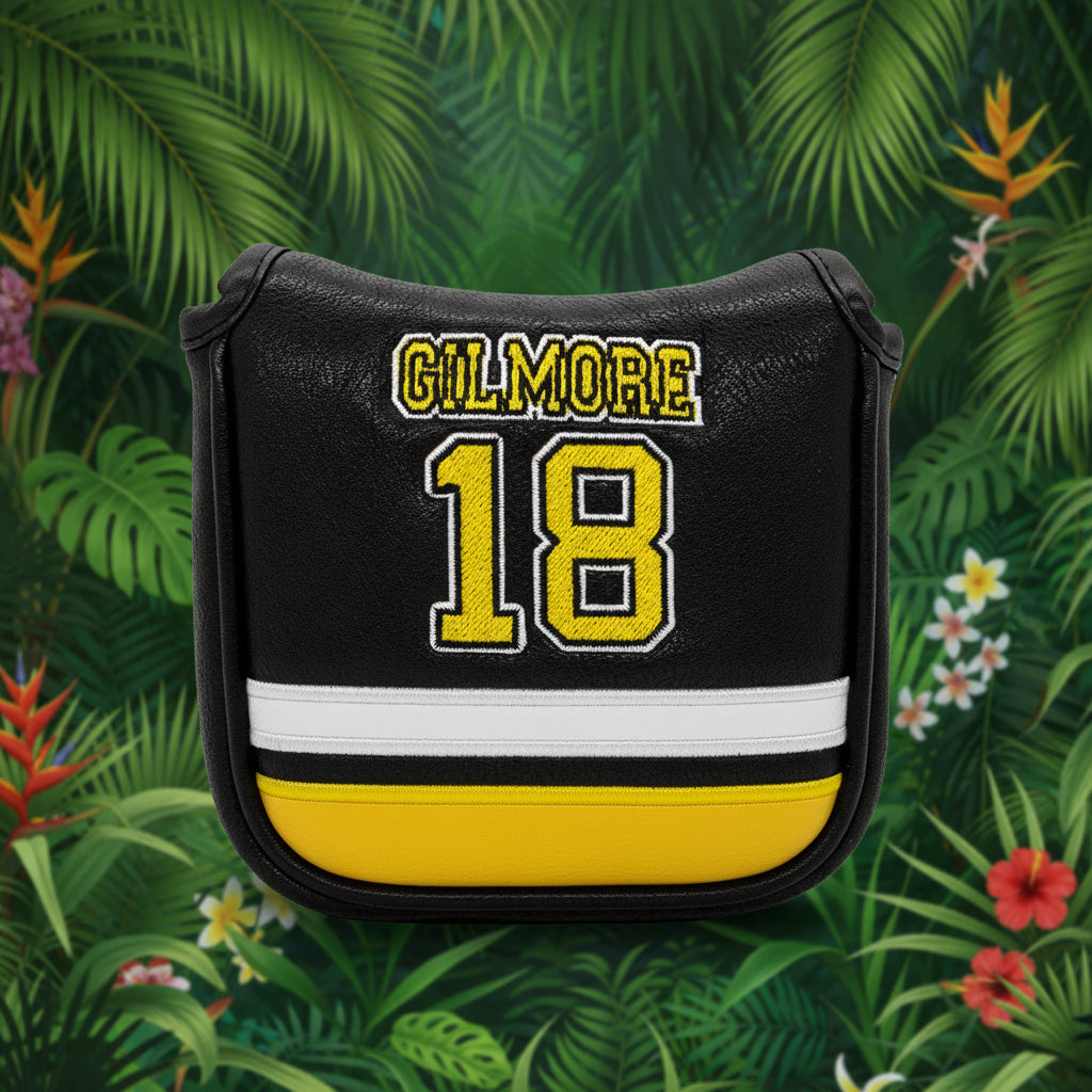 Golf Headcovers For Golf Driver Head Cover Embroidery Gilmaore 18 Premium Leather Driver Fairway Wood HybridBlade Putter Coer Ma