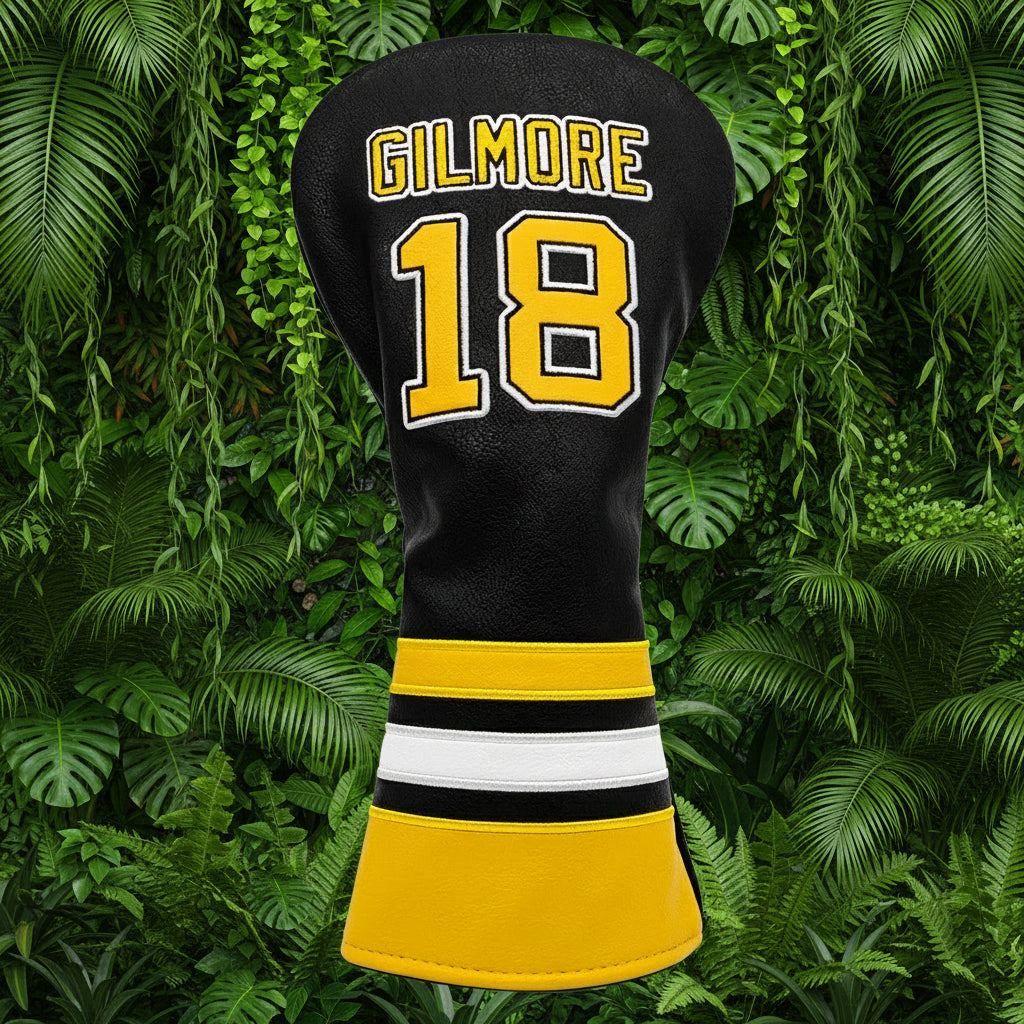 Golf Headcovers For Golf Driver Head Cover Embroidery Gilmaore 18 Premium Leather Driver Fairway Wood HybridBlade Putter Coer Ma