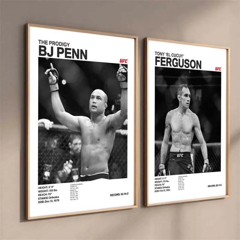 Black and White Boxing Legends ILIA TOPURIA Canvas Poster Boxing Fighting Canvas Print Painting Wall Decor for Gym Home Decor