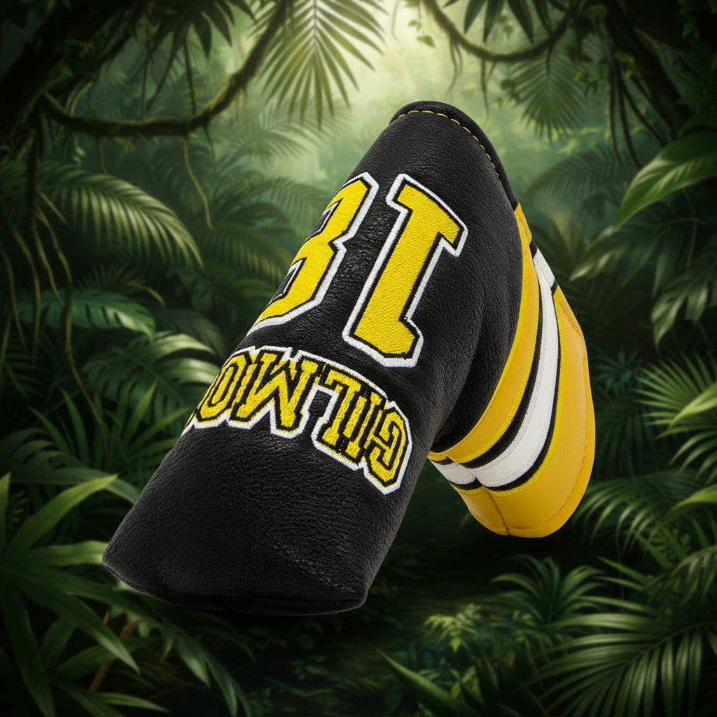 Golf Headcovers For Golf Driver Head Cover Embroidery Gilmaore 18 Premium Leather Driver Fairway Wood HybridBlade Putter Coer Ma