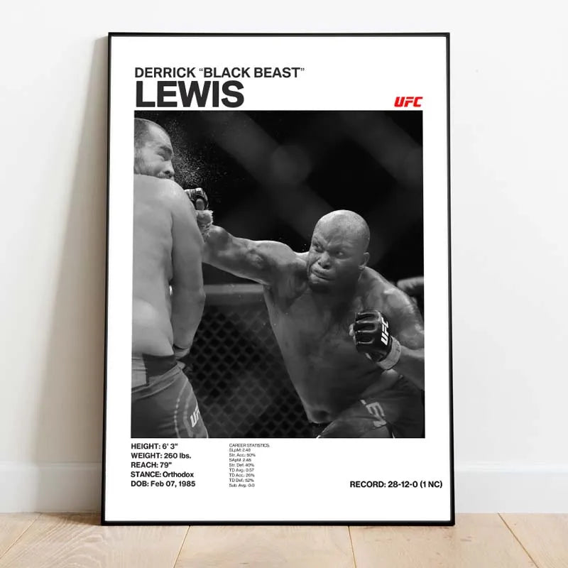 Black and White Boxing Legends ILIA TOPURIA Canvas Poster Boxing Fighting Canvas Print Painting Wall Decor for Gym Home Decor