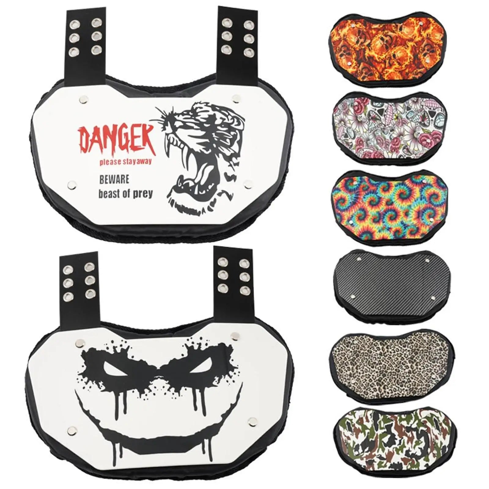 Football Backboard Rugby Back Pads Universal Fit Lightweight with Padding Rear