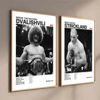 Black and White Boxing Legends ILIA TOPURIA Canvas Poster Boxing Fighting Canvas Print Painting Wall Decor for Gym Home Decor