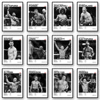 Black and White Boxing Legends ILIA TOPURIA Canvas Poster Boxing Fighting Canvas Print Painting Wall Decor for Gym Home Decor