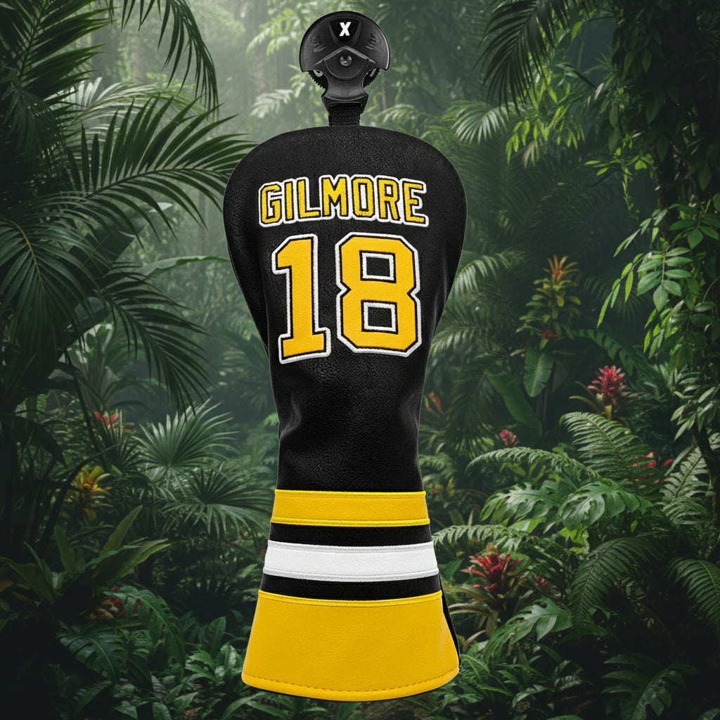 Golf Headcovers For Golf Driver Head Cover Embroidery Gilmaore 18 Premium Leather Driver Fairway Wood HybridBlade Putter Coer Ma